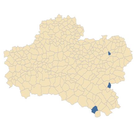 Répartition de Trifolium hybridum L. var. hybridum dans le Loiret