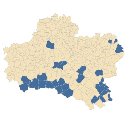 Répartition de Eleocharis ovata (Roth) Roem. & Schult. dans le Loiret