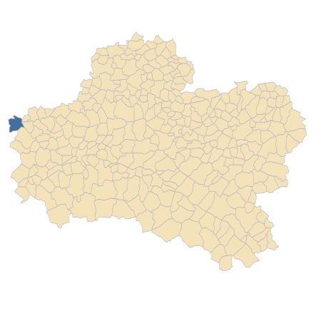 Répartition de Trifolium resupinatum L. dans le Loiret