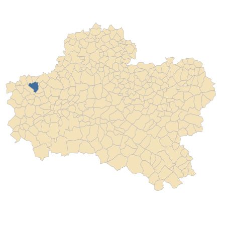 Répartition de Ervum gracile (Lois.) DC. dans le Loiret