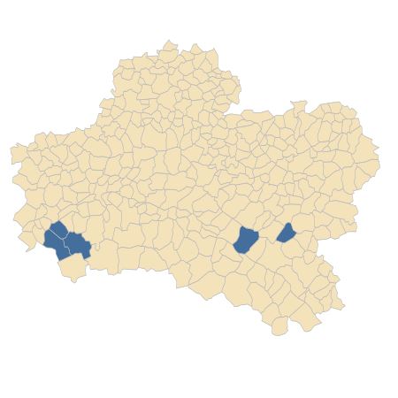 Répartition de Wolffia arrhiza (L.) Horkel ex Wimm. dans le Loiret