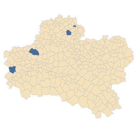 Répartition de Epipactis muelleri Godfery dans le Loiret