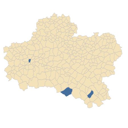 Répartition de Epilobium lanceolatum Sebast. & Mauri dans le Loiret