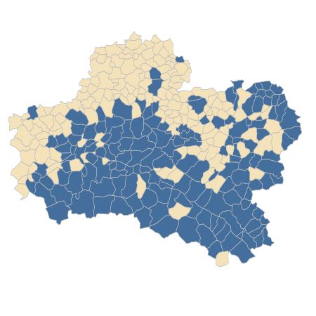 Répartition de Alisma plantago-aquatica L. dans le Loiret