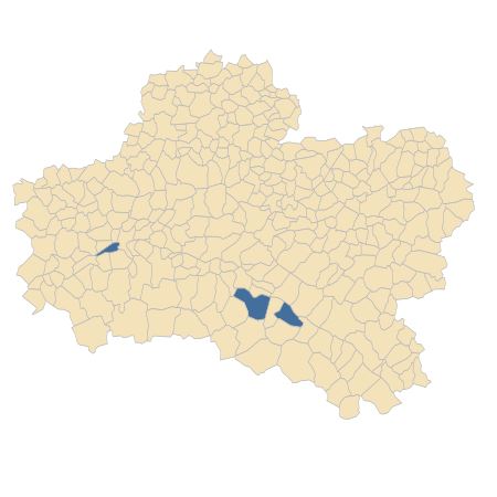 Répartition de Eschscholzia californica Cham. dans le Loiret