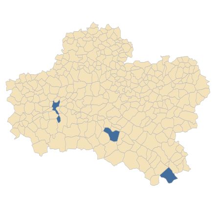 Répartition de Xanthium orientale subsp. italicum (Moretti) Greuter dans le Loiret