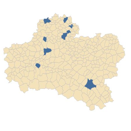 Répartition de Centaurea decipiens subsp. thuillieri (Dostál) B.Bock dans le Loiret