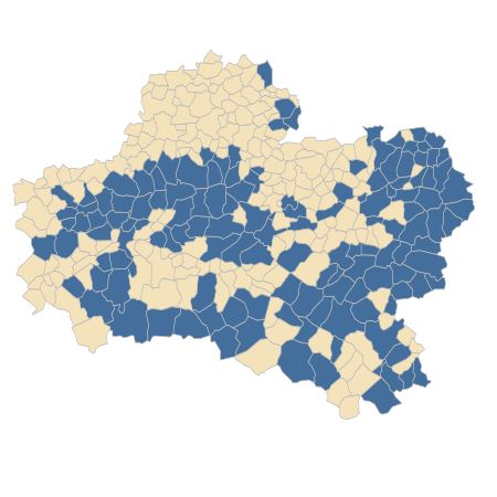 Répartition de Festuca heterophylla Lam. dans le Loiret