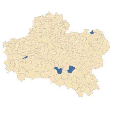 Répartition de Bolboschoenus planiculmis (F.Schmidt) T.V.Egorova dans le Loiret