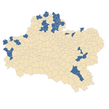 Répartition de Festuca marginata (Hack.) K.Richt. dans le Loiret