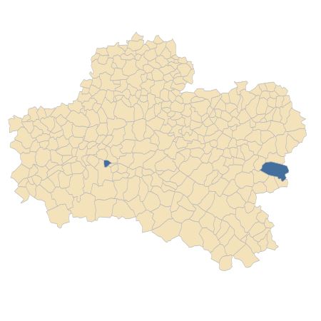 Répartition de Malus domestica Borkh. dans le Loiret