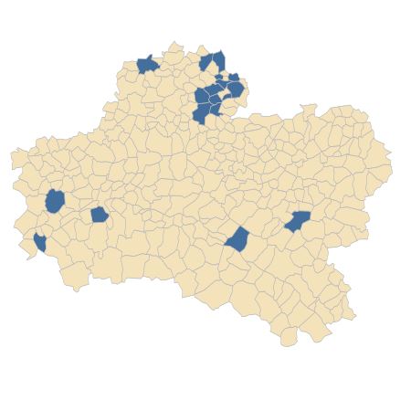 Répartition de Filago pyramidata L. dans le Loiret