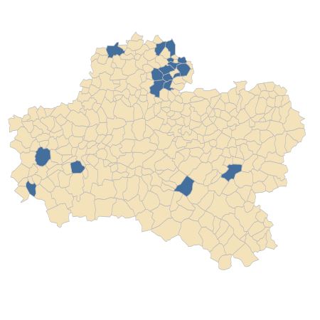 Répartition de Filago pyramidata L. dans le Loiret