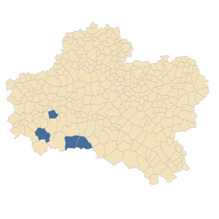 Répartition de Fumaria muralis Sond. ex W.D.J.Koch dans le Loiret