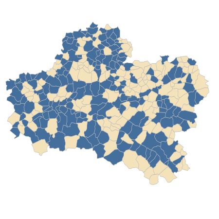 Répartition de Fumaria officinalis L. dans le Loiret