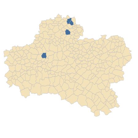 Répartition de Fumaria parviflora Lam. dans le Loiret