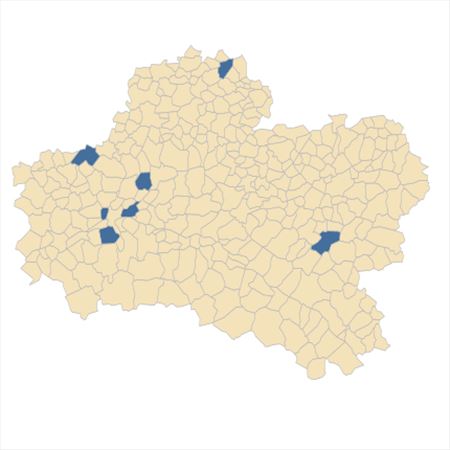 Répartition de Fumaria vaillantii Loisel. dans le Loiret