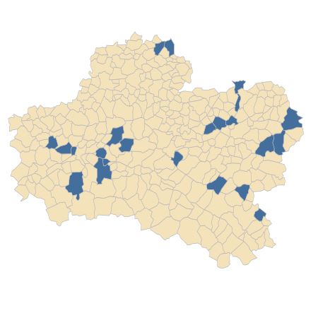 Répartition de Galega officinalis L. dans le Loiret