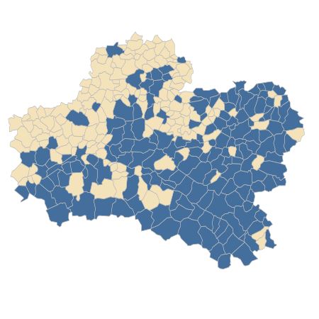 Répartition de Galeopsis tetrahit L. dans le Loiret