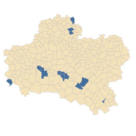 Répartition de Alyssum alyssoides (L.) L. dans le Loiret