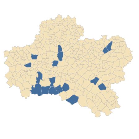 Répartition de Gnaphalium sylvaticum L. dans le Loiret