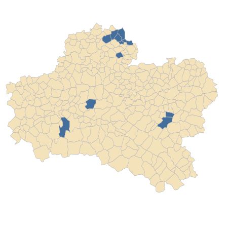 Répartition de Goodyera repens (L.) R.Br. dans le Loiret