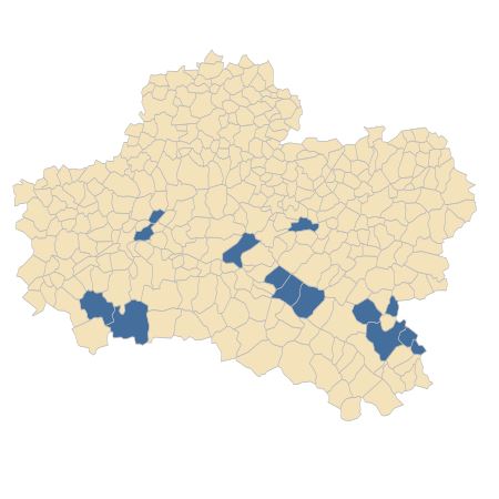 Répartition de Gratiola officinalis L. dans le Loiret