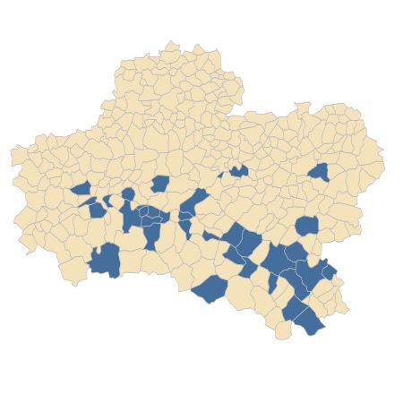 Répartition de Gypsophila muralis L. dans le Loiret