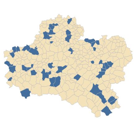 Répartition de Heliotropium europaeum L. dans le Loiret