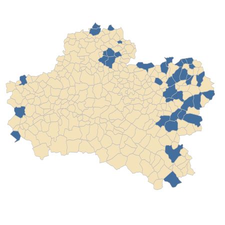 Répartition de Helleborus foetidus L. dans le Loiret