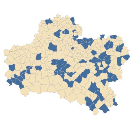 Répartition de Helosciadium nodiflorum (L.) W.D.J.Koch dans le Loiret