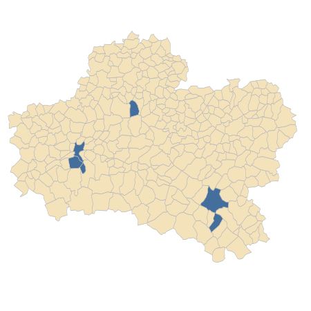 Répartition de Hieracium laevigatum Willd. dans le Loiret