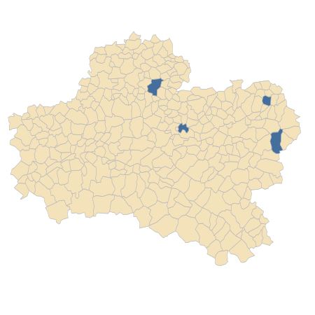 Répartition de Jacobaea paludosa subsp. angustifolia (Holub) B.Nord. & Greuter dans le Loiret