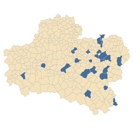 Répartition de Hordeum secalinum Schreb. dans le Loiret