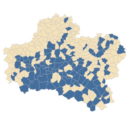 Répartition de Hylotelephium telephium (L.) H.Ohba dans le Loiret