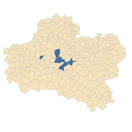 Répartition de Hypochaeris maculata L. dans le Loiret