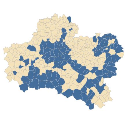 Répartition de Ilex aquifolium L. dans le Loiret