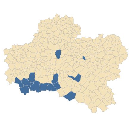 Répartition de Illecebrum verticillatum L. dans le Loiret