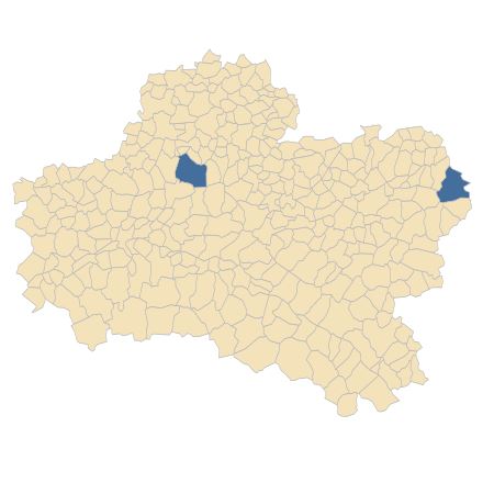 Répartition de Luzula sylvatica (Huds.) Gaudin subsp. sylvatica dans le Loiret