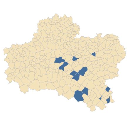 Répartition de Jacobaea aquatica (Hill) G.Gaertn., B.Mey. & Scherb. dans le Loiret