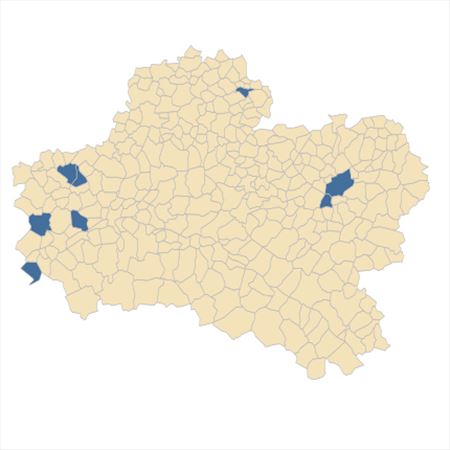 Répartition de Trifolium scabrum L. subsp. scabrum dans le Loiret