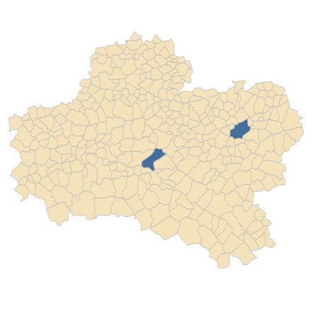 Répartition de Achillea ptarmica L. subsp. ptarmica var. ptarmica dans le Loiret