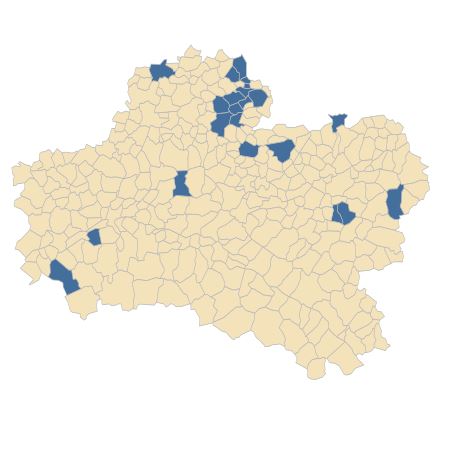 Répartition de Helictochloa pratensis (L.) Romero Zarco subsp. pratensis dans le Loiret
