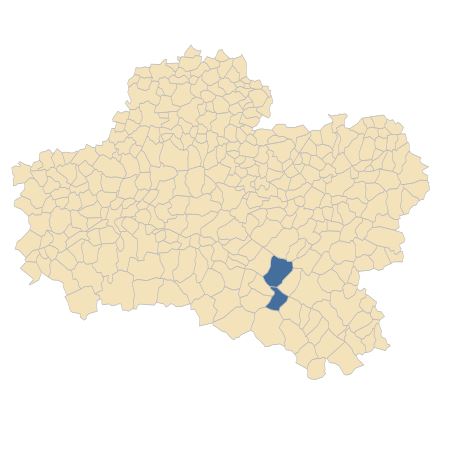 Répartition de Amaranthus blitum L. subsp. blitum dans le Loiret