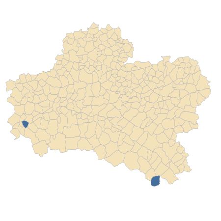 Répartition de Asplenium trichomanes subsp. quadrivalens D.E.Mey. dans le Loiret