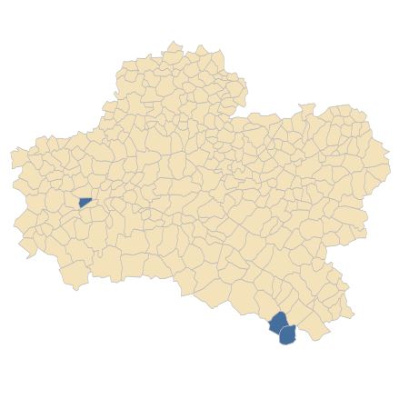 Répartition de Cardamine pratensis L. subsp. pratensis dans le Loiret