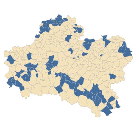 Répartition de Lamium album L. dans le Loiret