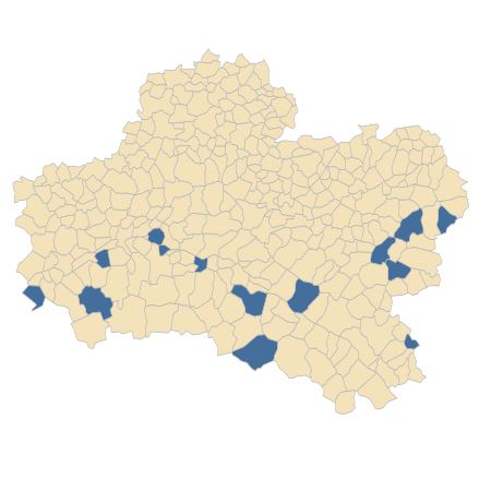 Répartition de Centaurea jacea subsp. timbalii (Martrin-Donos) Braun-Blanq. dans le Loiret