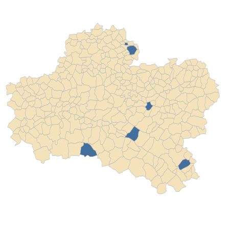 Répartition de Festuca rubra L. subsp. rubra dans le Loiret