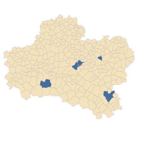 Répartition de Ranunculus acris subsp. friesianus (Jord.) Syme dans le Loiret